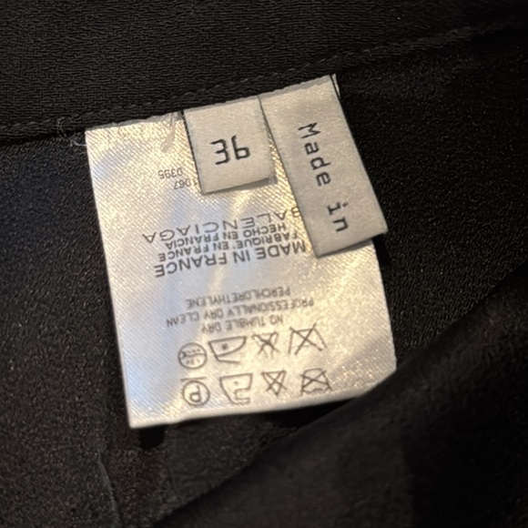 Balenciaga Black Mini Cocktail Skirt with Ruffles - Picture 6 of 13